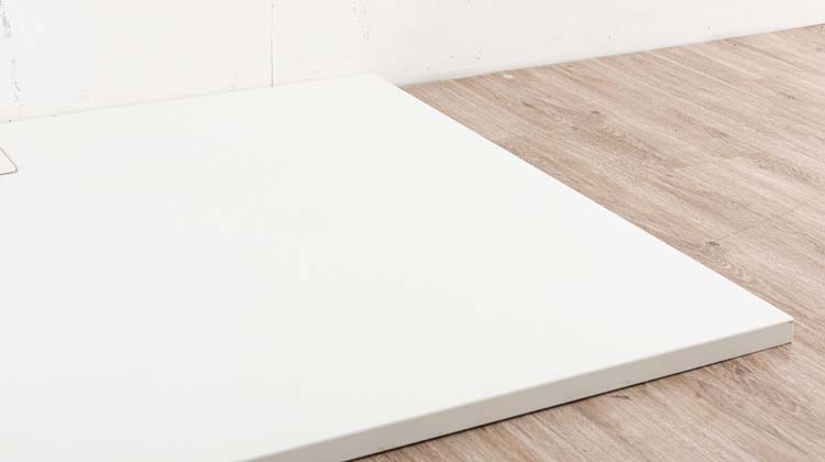 Receveur de douche Myo SMC blanc mat aspect ardoise 140x90cm