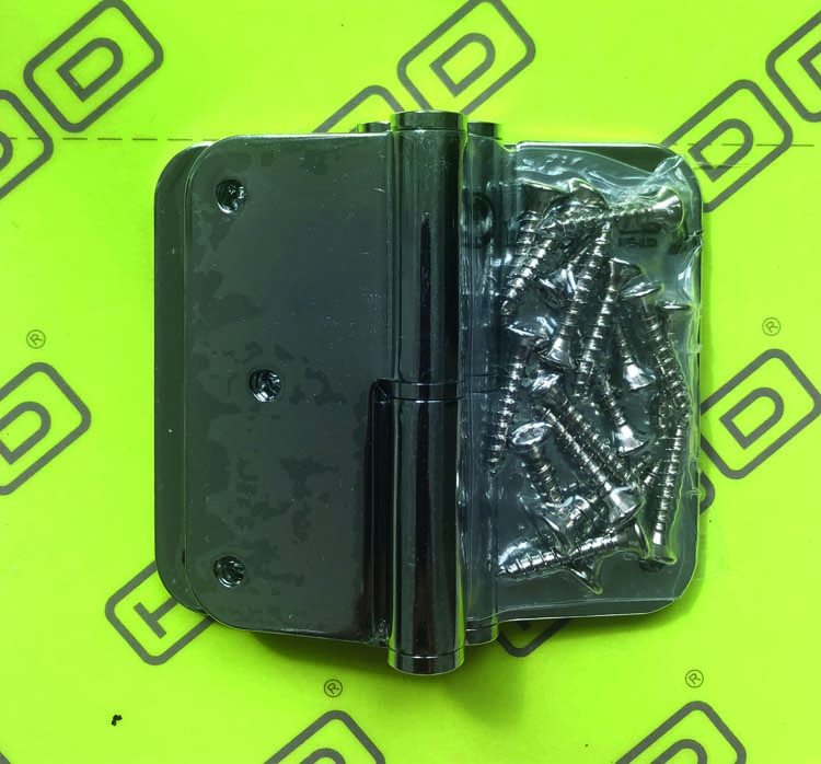 Paumel elba 80x80x2.5 chroom links 3st+vijs