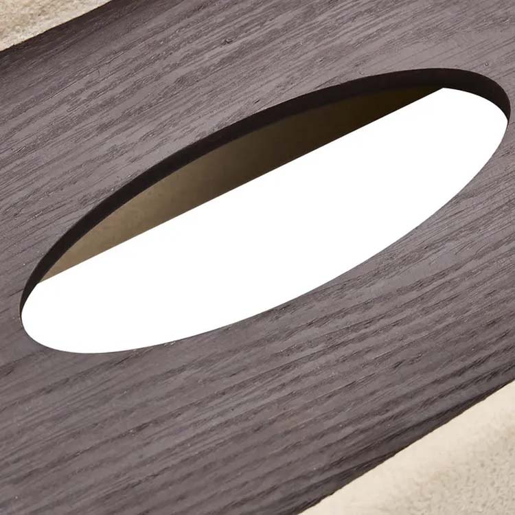 Boîte à mouchoirs Owen polyrésine beige 14,5x9,7x25,8cm