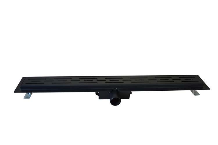 Caniveau de douche inox noir 80cm