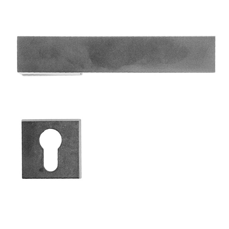 Deurkruk pro arezzo inox look cilinderrozet