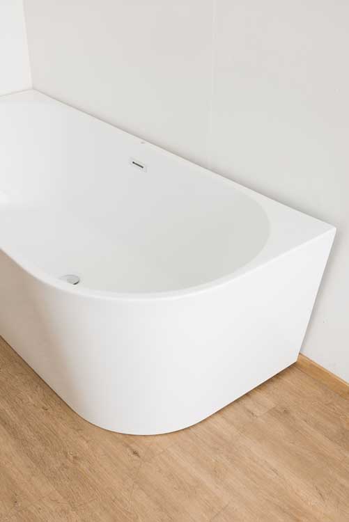 Baignoire d'angle Bottega blanc brillant gauche 180x80cm