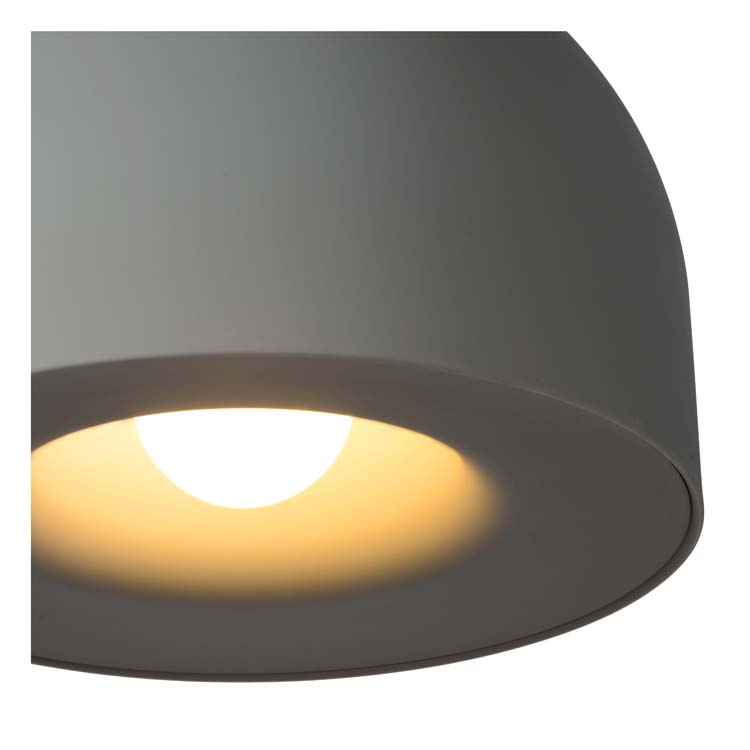 Lucide AKRON - Hanglamp - Ø 50 cm - 1xE27 - Grijs