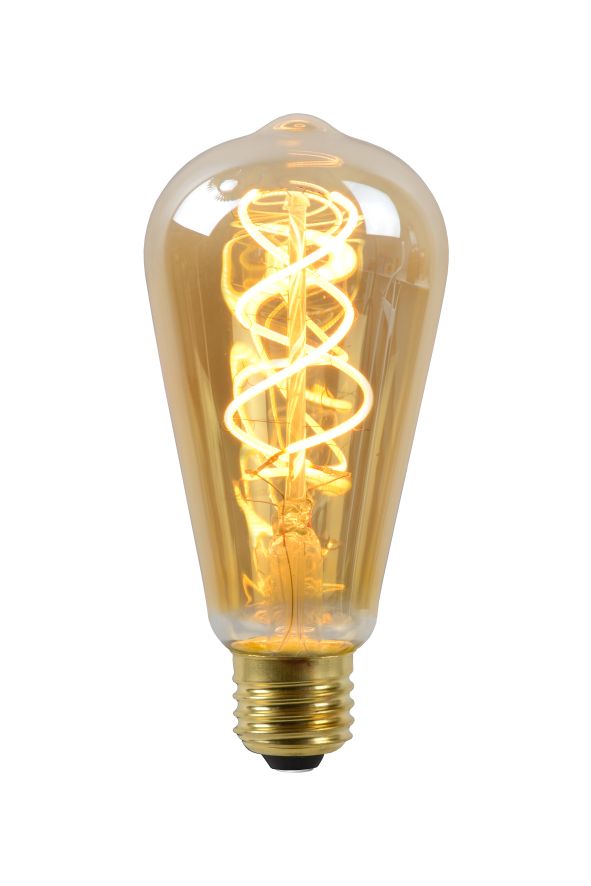 Ampoule filament - ambre - dimmable - Ø6,4cm - E27 - 5W