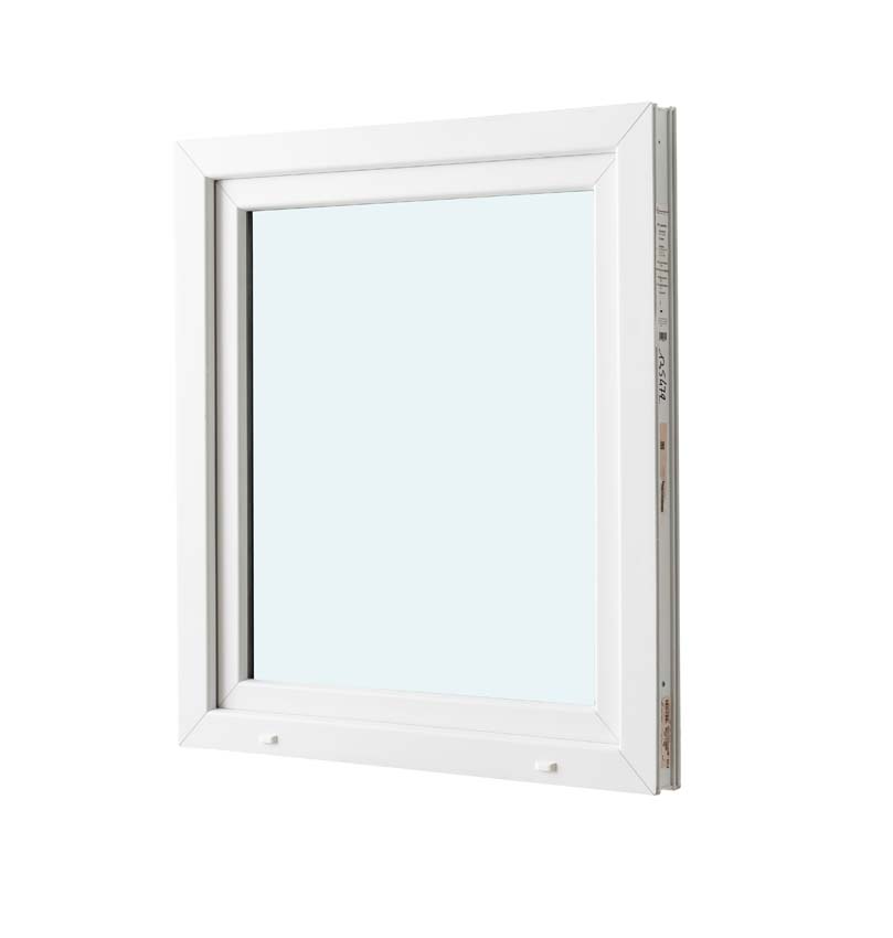1-VL draaikiepraam pvc wit budget B900XH1000 mm links 1-VL draaikiepraam pvc wit budget B900XH1000 mm links