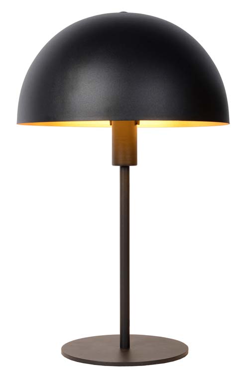 Lampe de table - noir - Ø25cm - E14 - 40W