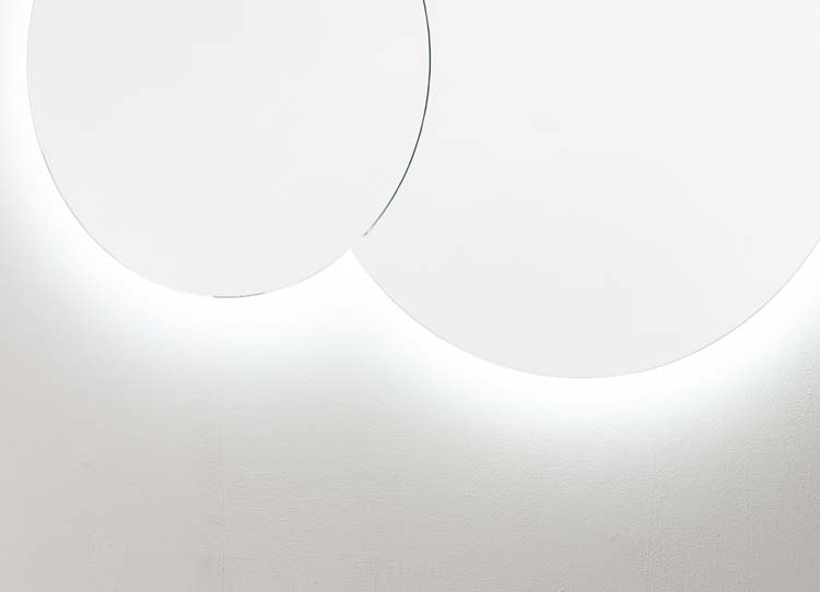 Spiegel Cloud rond LED + anti-condens Ø60+Ø80cm