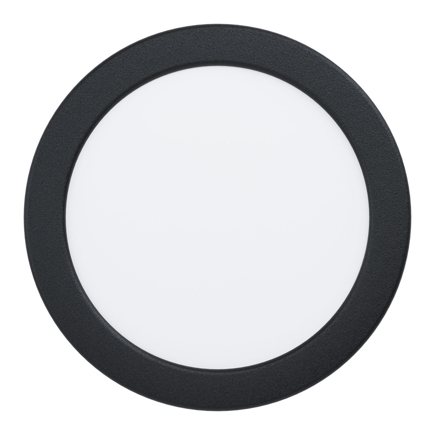 Inbouwspot - zwart - Ø16,6cm - LED - 1x10,5W - 3000K