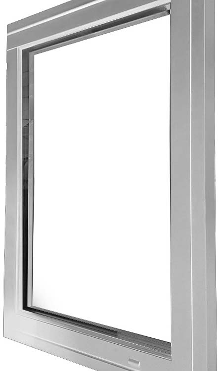 2-VL draaikiepraam ALU Luxio wit B1200xH1000mm