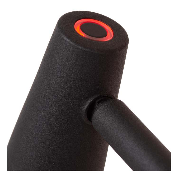 Leeslamp - zwart - H47,5cm - LED - 3W - 2700K - 3 StepDim - opblaadbaar