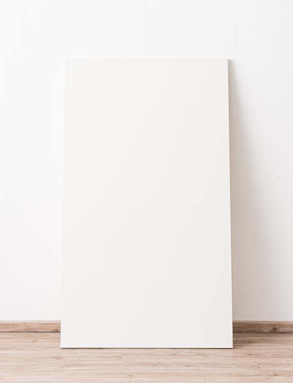 Paroi arrière pour îlot de cuisine Plenti blanc 150cm