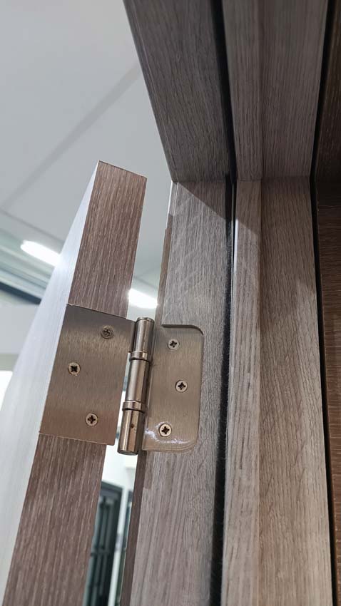 Porte intérieure complète Vintage Milo grise 201,5x83cm aggloméré tubulaire réversible + châssis 16,5cm