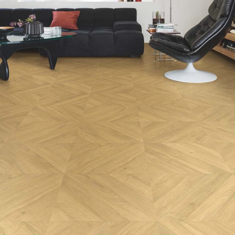 Sol stratifié Quick-Step Impressive patterns chevron 8mm - chêne nature