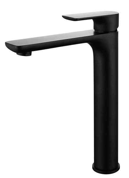 Robinet de lavabo Hunter noir mat surélevé