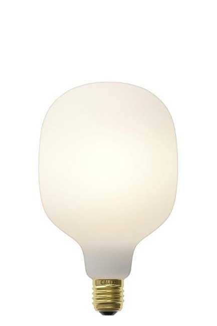 Lampe LED mate blanc E27 dimmable h15cm diam20cm 6W 550 lumen