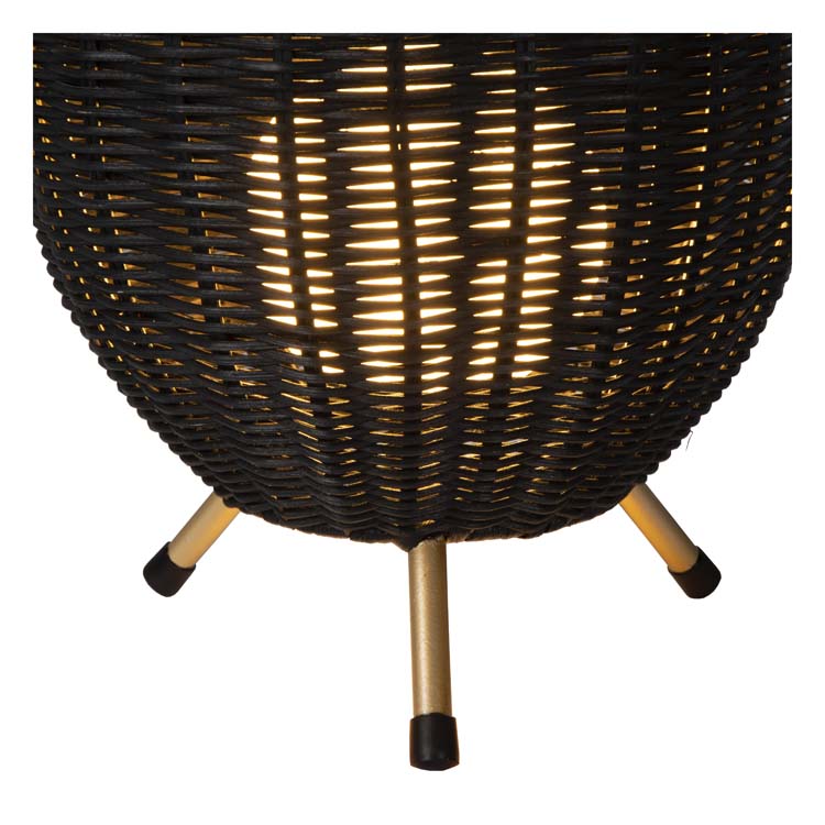 Lampe de table - Ø 22 cm - 1xG9 - Noir