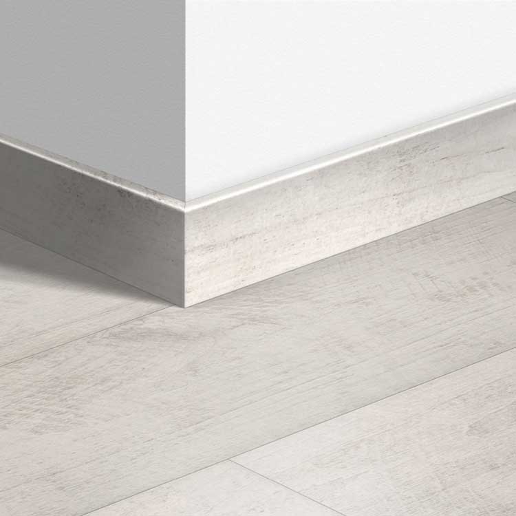 Parketplint Quick-Step 14 x 77 x 2400 mm Teak wit gebleekt