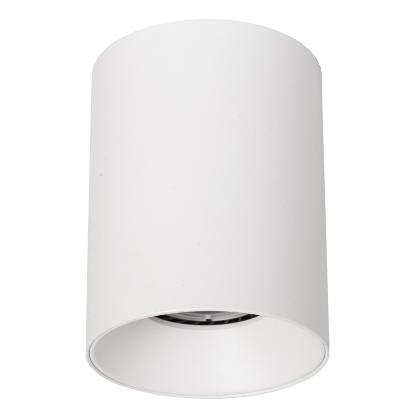 Lucide Essential Gerti - Plafondspot - Ø8cm - 1xGU10 (MR16) - Inclusief omwisselbare ringen - Wit