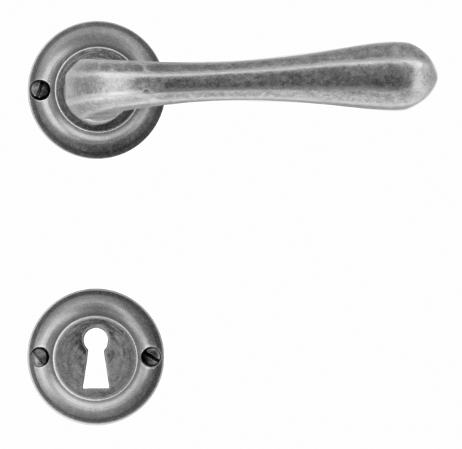 Poignée de porte pro old silver Alassio 11cm