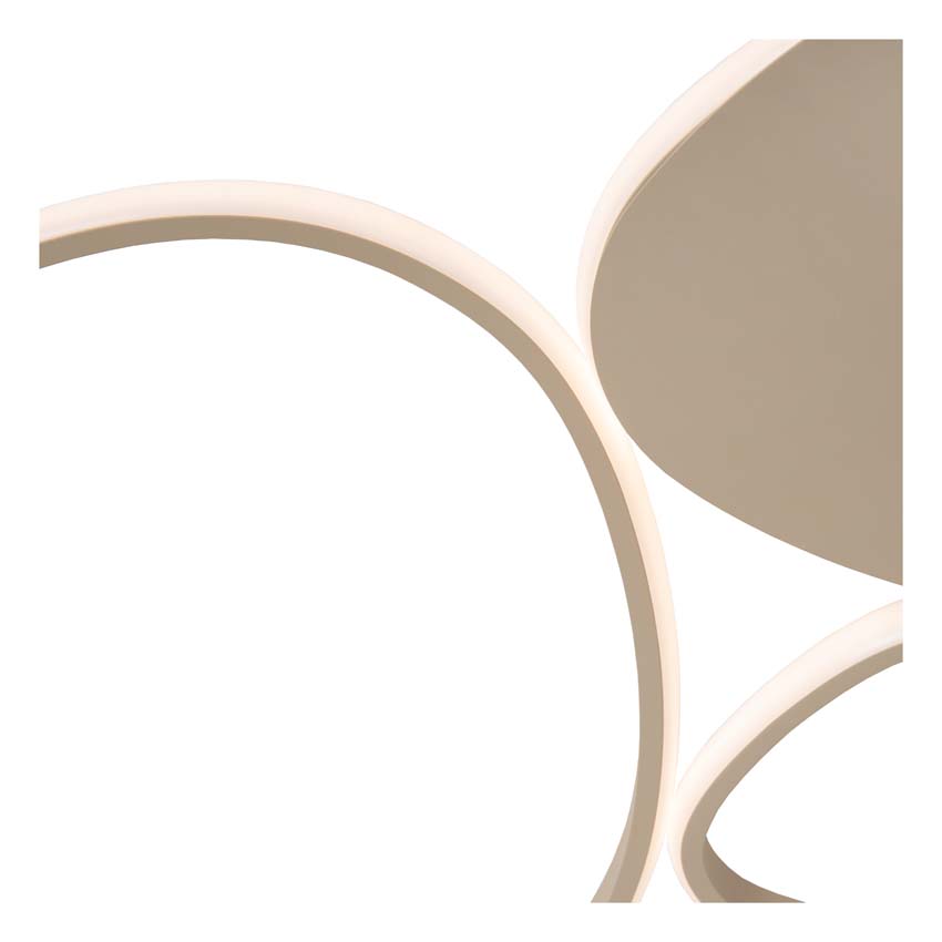 Plafonnier Oro - taupe - LED dimmable - 1x30W - 2700K/4000K