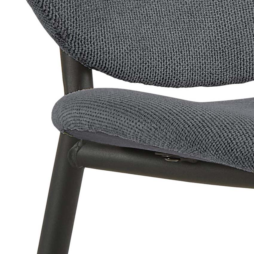 Chaise de salle à manger Richard anthracite