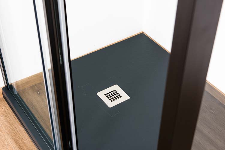 Paroi de douche Ulrich profile noir 88-90x200cm