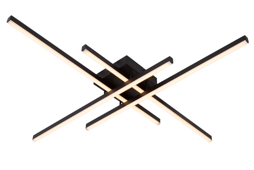 Plafonnière Axon - zwart - LED dimbaar - 1x42W - 2700K/4000K
