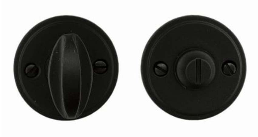 Garniture WC pro Rond Retro 48mm plat noir