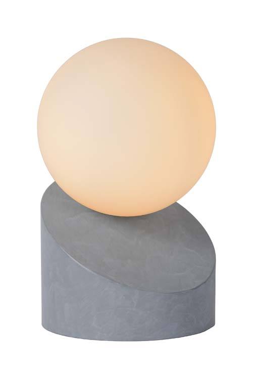 Lampe de table - grise -  Ø10cm - G9 - 33W - boule