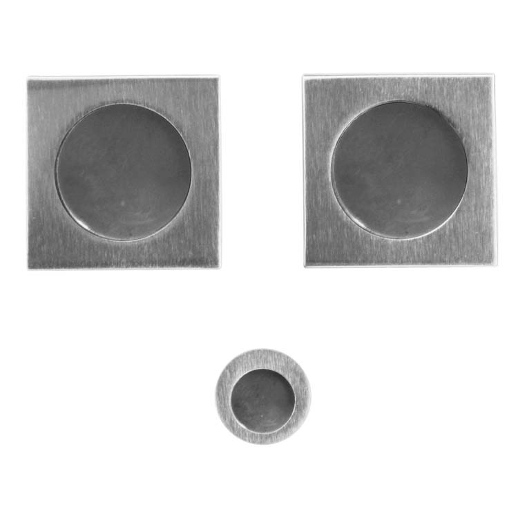 Inkapschelp pro altamura vierkant inox look per set