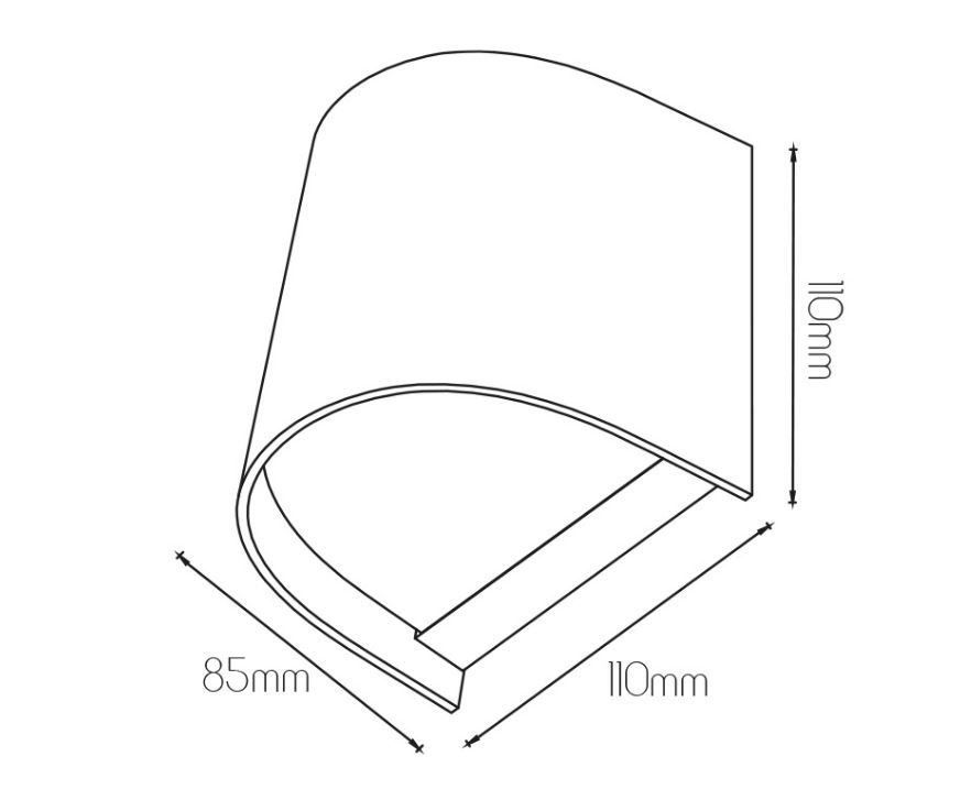 Buiten wandlamp zwart GU10 IP65