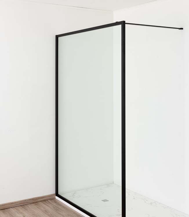 Douchebak Minimalism composiet met gelcoat marmerlook 140x90cm