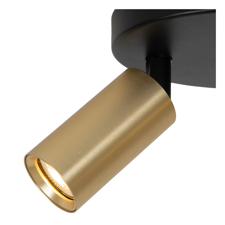 Plafondspot Zen - mat goud / messing - Ø18cm - 3xGU10