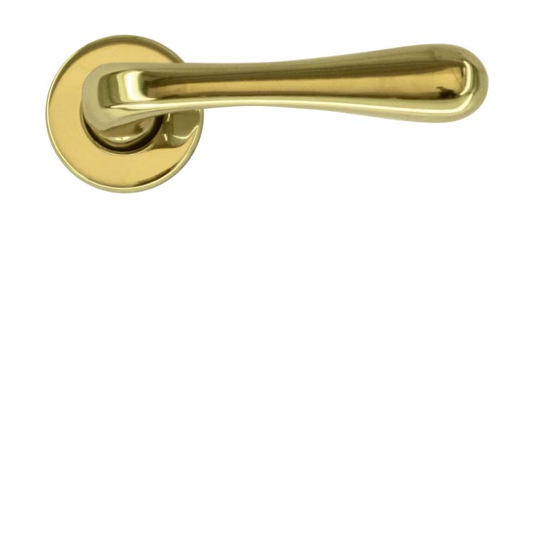 Poignée de porte pro alba cuivre sans rosace