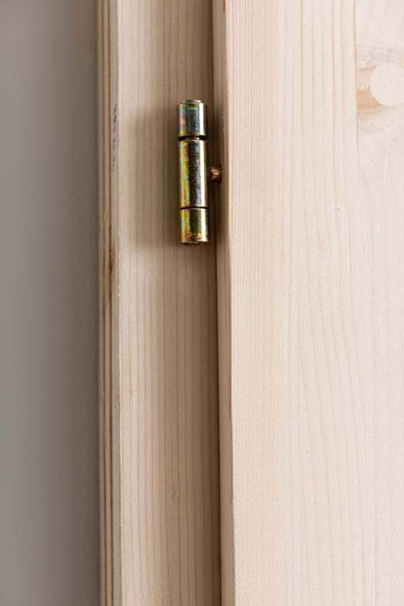 Porte extérieure bois Gargano 980x1980mm poussant à droite