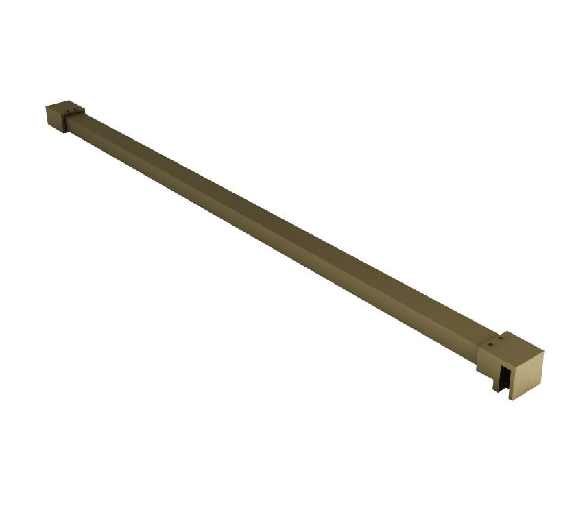 Verstevigingsstang voor douche geborsteld goud 120cm