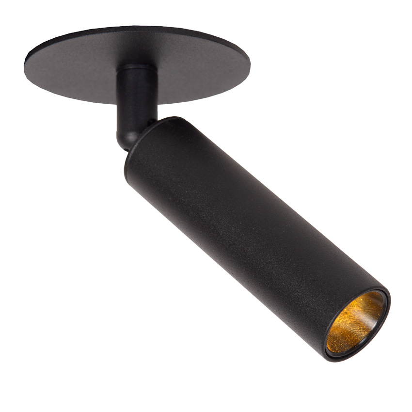 Lucide Essential Keoni - Plafondspot - Ø8cm - LED - 1xG9 - Zwart