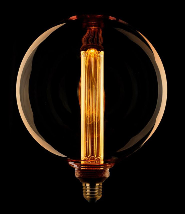 Led lamp - E27 - goud - H26/Ø20cm - dimbaar - 3,5W - 120lm - 1800K