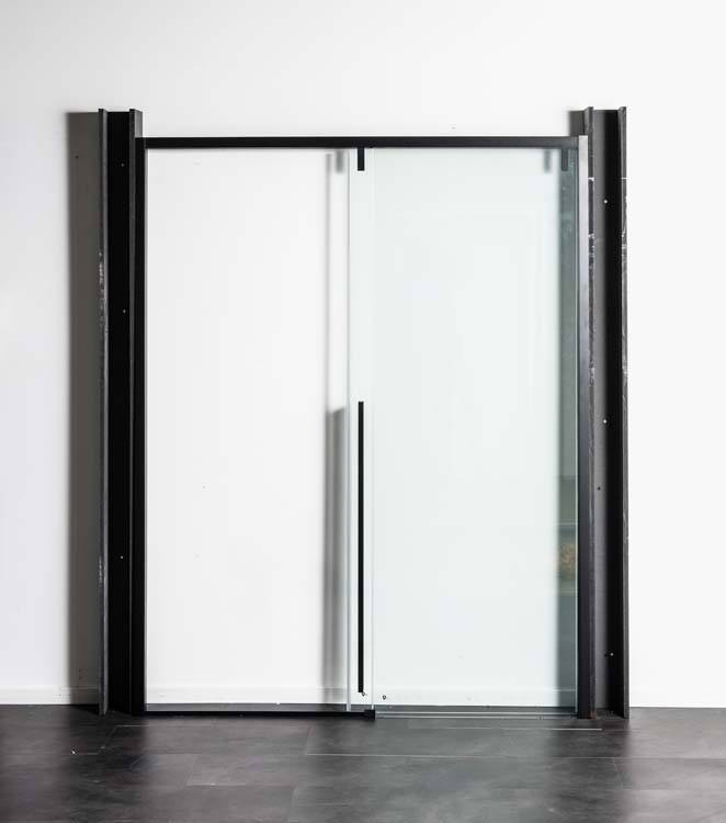 Doucheschuifdeur Ulrich zwart 116-120x200cm