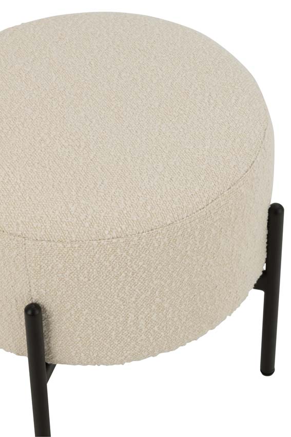 Tabouret Boucle blanc