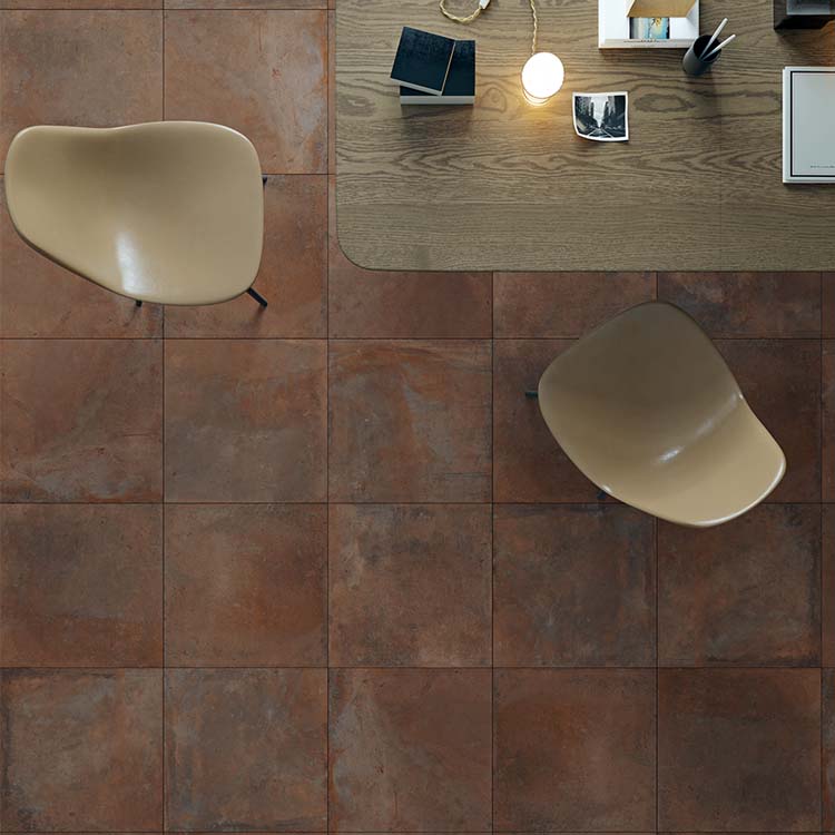 Vloer- en wandtegel Grunge Oxido roest 60x60cm