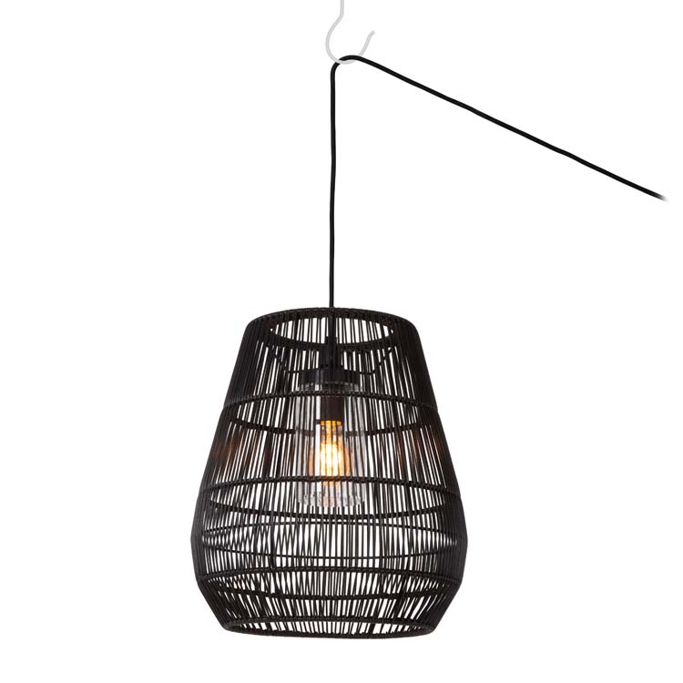 Suspension extérieure - noir - Ø35cm - E27 - 40W - IP44