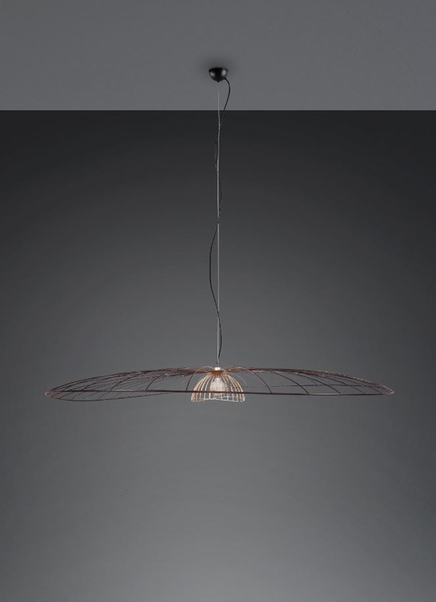 Hanglamp - mat zwart - Ø200xH325cm - dimbaar - E27 - 1x10W - excl. lichtbron