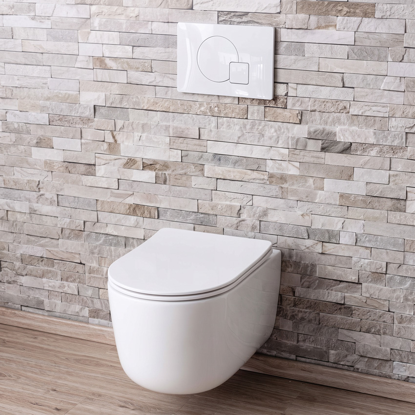 Toiletset Gomez wit inclusief softclose WC-bril + inbouwreservoir Madison Pro + drukplaat wit