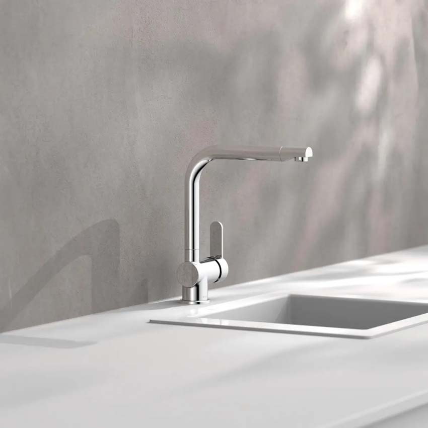 Keukenkraan Florence chroom