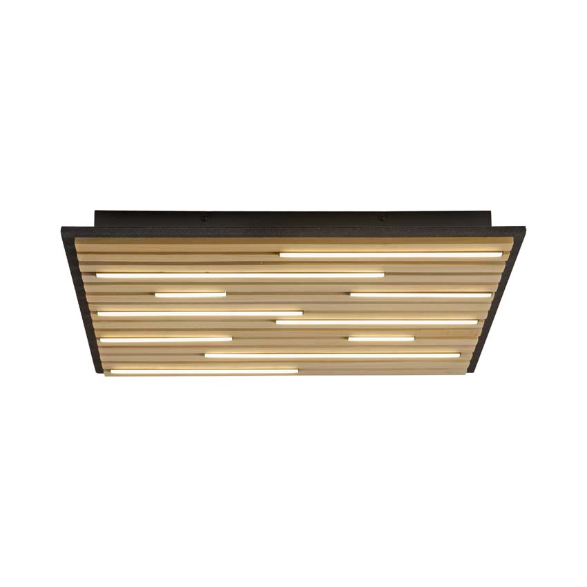 Plafonnier Line-Up natural wood - dimmable - 37W - 2700-5000K - IP20