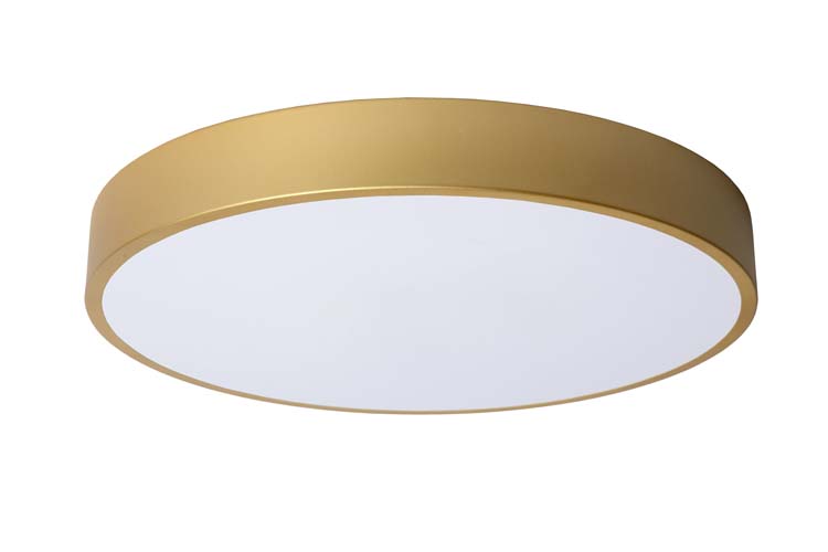 Plafonnière - Ø 39,5 cm - LED Dimb. - 1x24W 2700K - 3 StepDim - Mat Goud / Messing