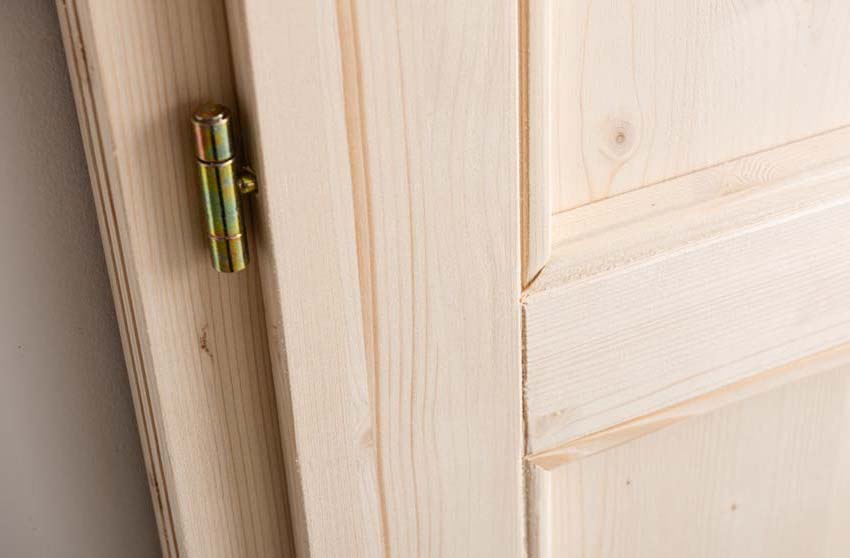 Porte extérieure bois Gargano 980x1980mm poussant à droite