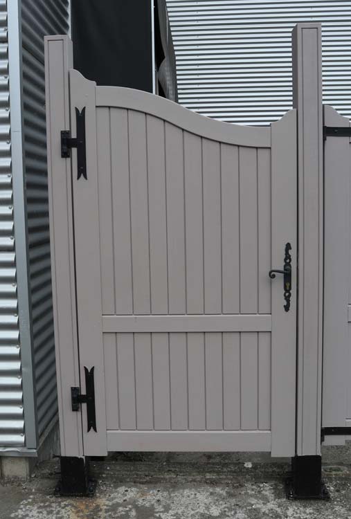Double portail Meranti en bois 100x180cm fermé