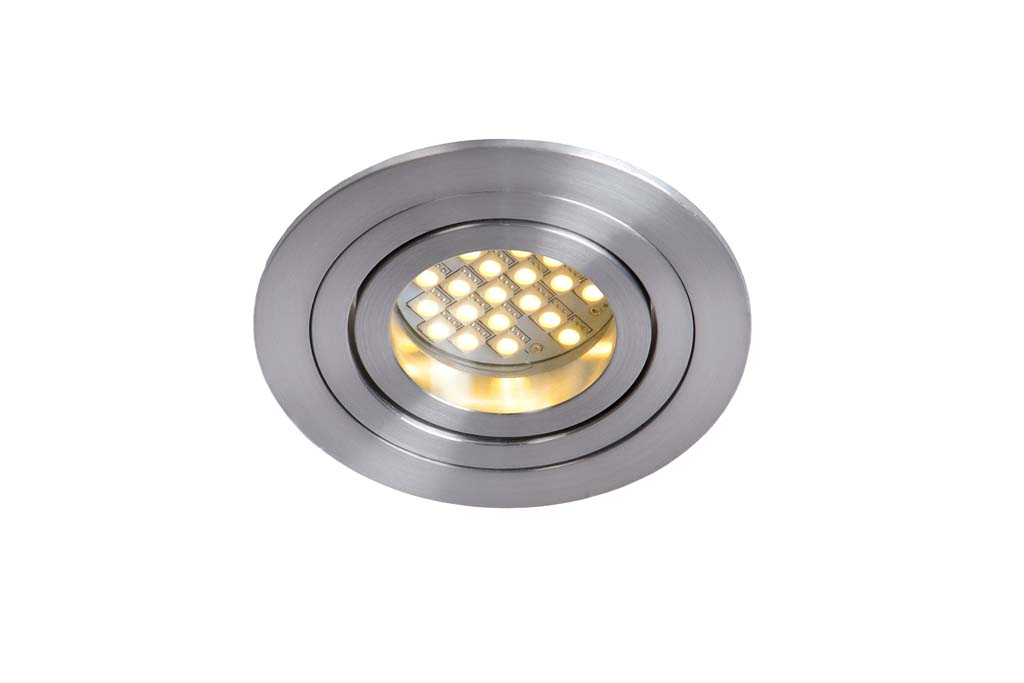 Inbouwspot - aluminium - 9Øcm - rond